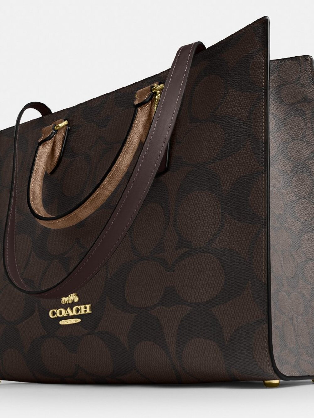 Coach Outlet Maggie Tote Bag In Blocked Signature Canvas - Picture 3 of 3